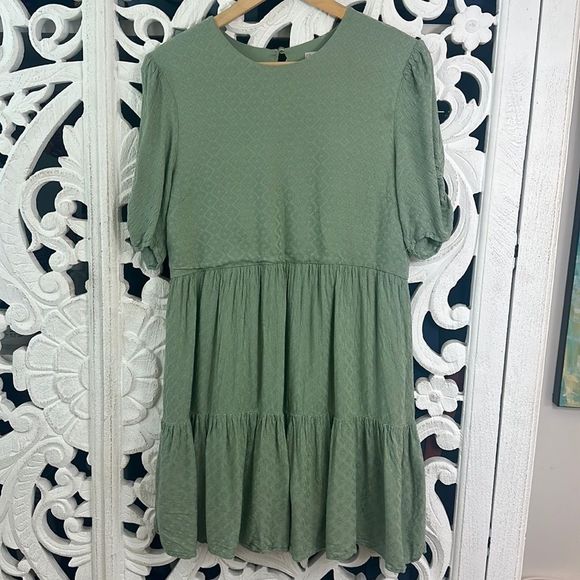 Altar'd State Dresses Altardstate Babydoll Dress Size L In Sage